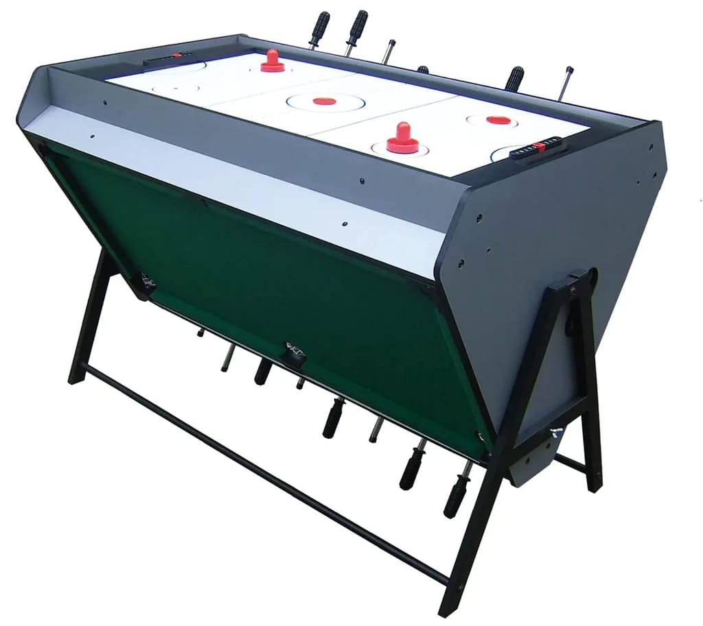 WMX 3 in 1 Mutli Game Indoor House Game Table Foosball Air Hockey