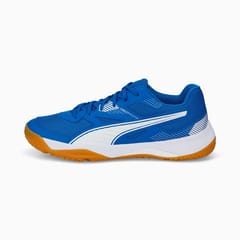 Puma Solarflash II Unisex Badminton Shoe | Designed for Best Indoor sports | Royal White