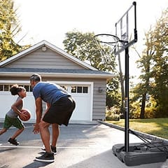 KD Vector X Basketball Pole Stand and Board with Adjustable Pole Indoor and Outdoor Courtyard Backyard Game with Acrylic Board