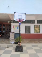 KD Vector X Basketball Pole Stand and Board with Adjustable Pole Indoor and Outdoor Courtyard Backyard Game with Acrylic Board
