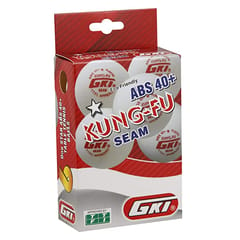 GKI कुंग-फू प्लॅस्टिक टेनिस बॉल (पांढरा) - मानक आकार