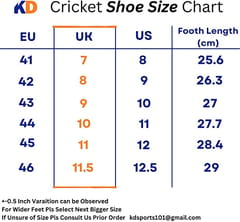 विजयंती क्रिकेट जूते कप्तान रबर स्पाइक जूते सफेद/नारंगी