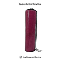 केटलर प्रीमियम इको फ्रेंडली अँटी स्किड पीव्हीसी योगा मॅट 4 मिमी कॅरी बॅगसह विविध रंग