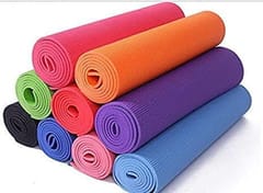 Kettler Premium Eco Friendly Anti Skid Pvc Yoga Mat 4 mm Assorted Colour With Carry Bag