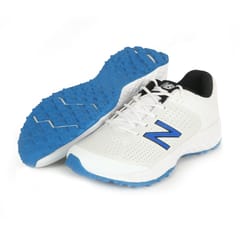 New Balance CK 4020 Rubber Spike Cricket Shoes - White/Blue