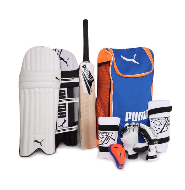 Puma Cricket Kit Full Cricket Equipment Accessories with Helmet