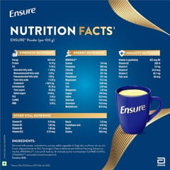 Ensure Complete, Balanced Nutrition Drink For Adults 400g, Chocolate Flavor, Now With A Special Ingredient HMB And 32 Essential Nutrients To Help Build & Protect Muscle Strength