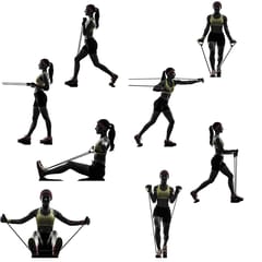 KD RESISTANCE LOOP BAND SET OF 5 , for Home Fitness, Stretching, Strength Training, Physical Therapy, Workout Bands, Pilates Flexbands