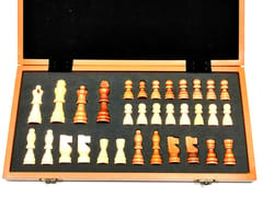 KONEX लकड़ी का शतरंज बोर्ड फ़ोल्ड करने योग्य बड़े आकार के टूर्नामेंट में उपयोग, 18*18 घर/स्कूल/कॉलेज/टूर्नामेंट शतरंज बोर्ड- हस्तनिर्मित - लकड़ी की गुणवत्ता (गैर-चुंबकीय)