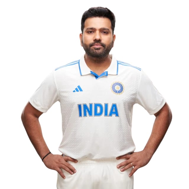 Team India Test Jersey White Test India Cricket Jersey- Full