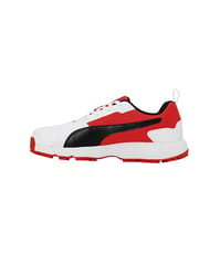 Puma Cricket Shoes Highrun White-Burnt Red-Black 10780602