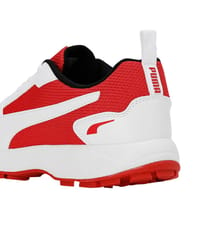 Puma Cricket Shoes Highrun White-Burnt Red-Black 10780602