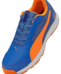 Puma Cricket Shoes Highrun Bluemazing-Orange Glow-White (10780601)