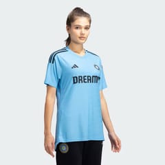 Adidas Women India Cricket Training Jersey Light Blue