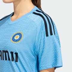 Adidas Women India Cricket Training Jersey Light Blue