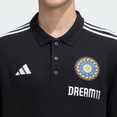 Adidas India Cricket Polo Black