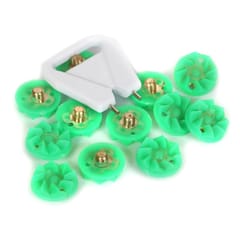 KD Soft Spikes Replacement for Cricket Spike Shoes, Hockey, Golf & Other Sports, Metal Threading Screw Size ¼ Inch (11 Count + 1 Spanner)