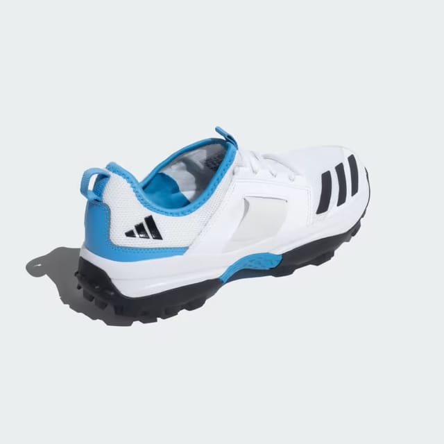 एडिडास मेन क्रिकप 23 क्रिकेट जूते सफेद/नीला/काला