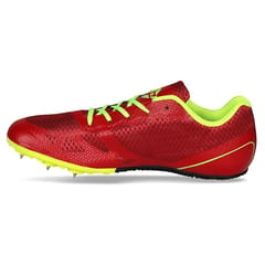 Nivia Men Running Spikes Spirit Track &amp; Field Shoes Red