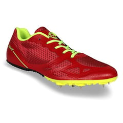 Nivia Men Running Spikes Spirit Track &amp; Field Shoes Red