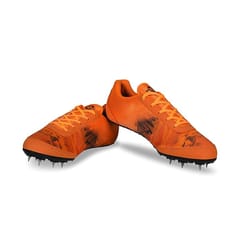 Nivia Zion-1 Men Running Spikes Shoes for Track & Field Orange