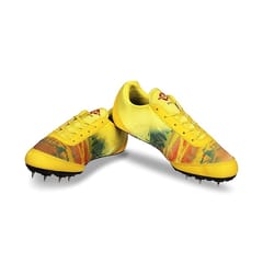 Nivia Zion-1 Men Running Spikes Shoes for Track & Field Yellow