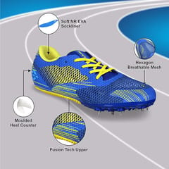 નિવિયા મેન ટ્રેક અને ફીલ્ડ - એથ્લેટિક બ્લુ દોડવા માટે 100 શૂઝ