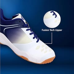 पुरुषों के लिए निविया एचवाई-कोर्ट 2.0 बैडमिंटन जूता सफेद/नीला