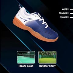 Nivia HY-Court 2.0 Badminton Shoe for Kids - Blue Color