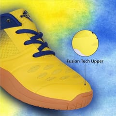 Nivia HY-Court 2.0 Badminton Shoe for Kids - Yellow Color