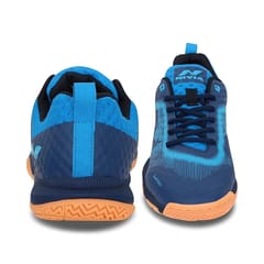 Nivia पुरुषों के लिए पॉवरस्ट्राइक 2.0 बैडमिंटन जूते (नीला)