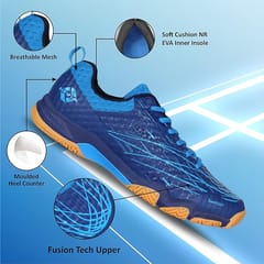 Nivia Mens Powerstrike 3.0 Badminton Shoes - நீல நிறம்