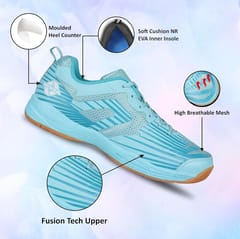 Nivia Super Court 2.0 Badminton Shoe for Mens Aero Blue