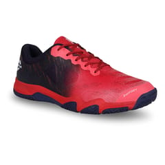 NIVIA Verdict Badminton Shoe for Men with Breathable Air Mesh and TPU Technology - Red