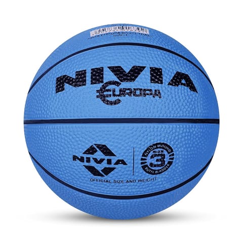 निविया रबर यूरोपा बास्केटबॉल, आकार 3 [मिश्रित रंग] 2 का पैक