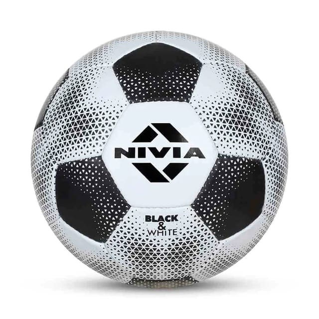 Nivia Between Footall Training Ball, Black & White