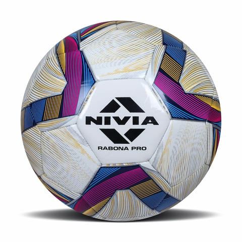 निविया राबोना प्रो व्हाइट फुटबॉल प्रशिक्षण फुटबॉल | आकार 5