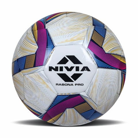 Nivia Rabona Pro White Football Training Football | Size 5