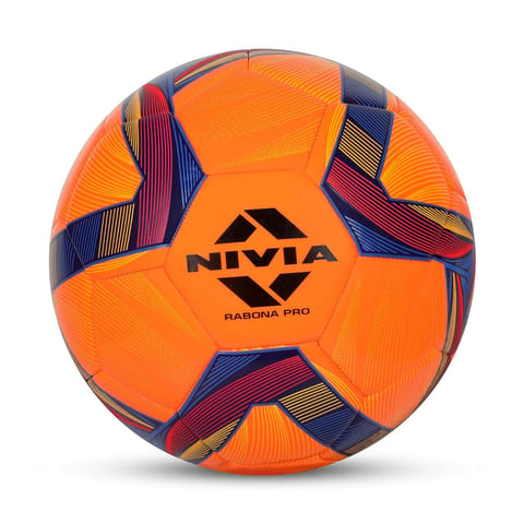 Nivia Rabona Pro Football | Orange Color Size 5