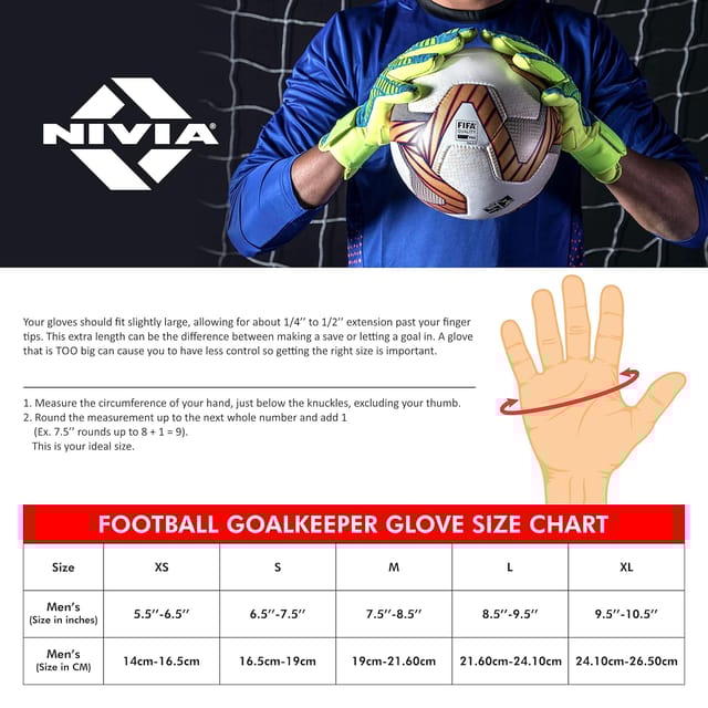 Hand Size Guide Soccer Goalie Glove Sizing Football Gloves Measure