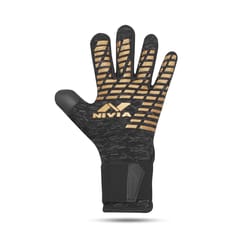 Nivia Ashtang Gold Football Goalkeeping Gloves, Medoum Size