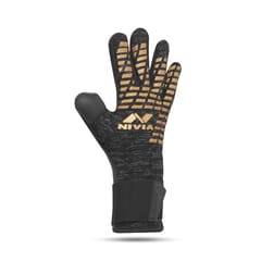 Nivia Ashtang Gold Football Goalkeeping Gloves, Medoum Size