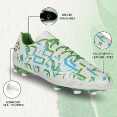 Nivia Encounter 10.0 Football Stud for Men White/Green