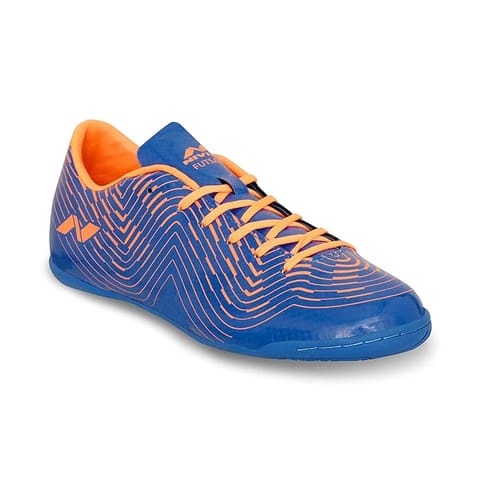 Nivia Encounter 8.0 Futsal Shoe | Aster Blue/Orange