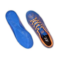 Nivia Encounter 8.0 Futsal Shoe | एस्टर ब्लू/ऑरेंज