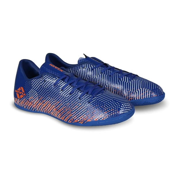 Nivia Encounter 9.0 Futsal Shoes, Blue-Orange