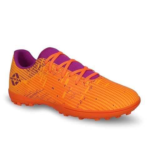 Nivia Rabona 2.0 Turf Football Shoes for Men, Orange Color