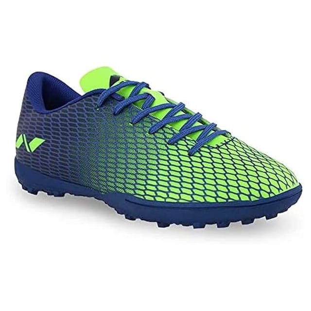 Nivia Rabona 2.0 Turf Football Shoes for Men, Blue/Green