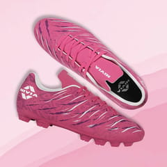 Nivia Carbonite 6.0 Football Stud for Men, Fuchsia Rose