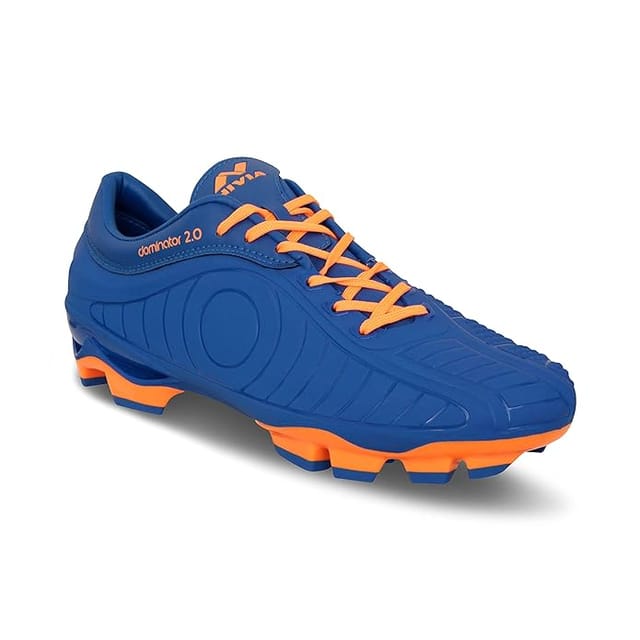 Nivia Dominator 2.0 Football Shoes for Men, Royal Blue Orange